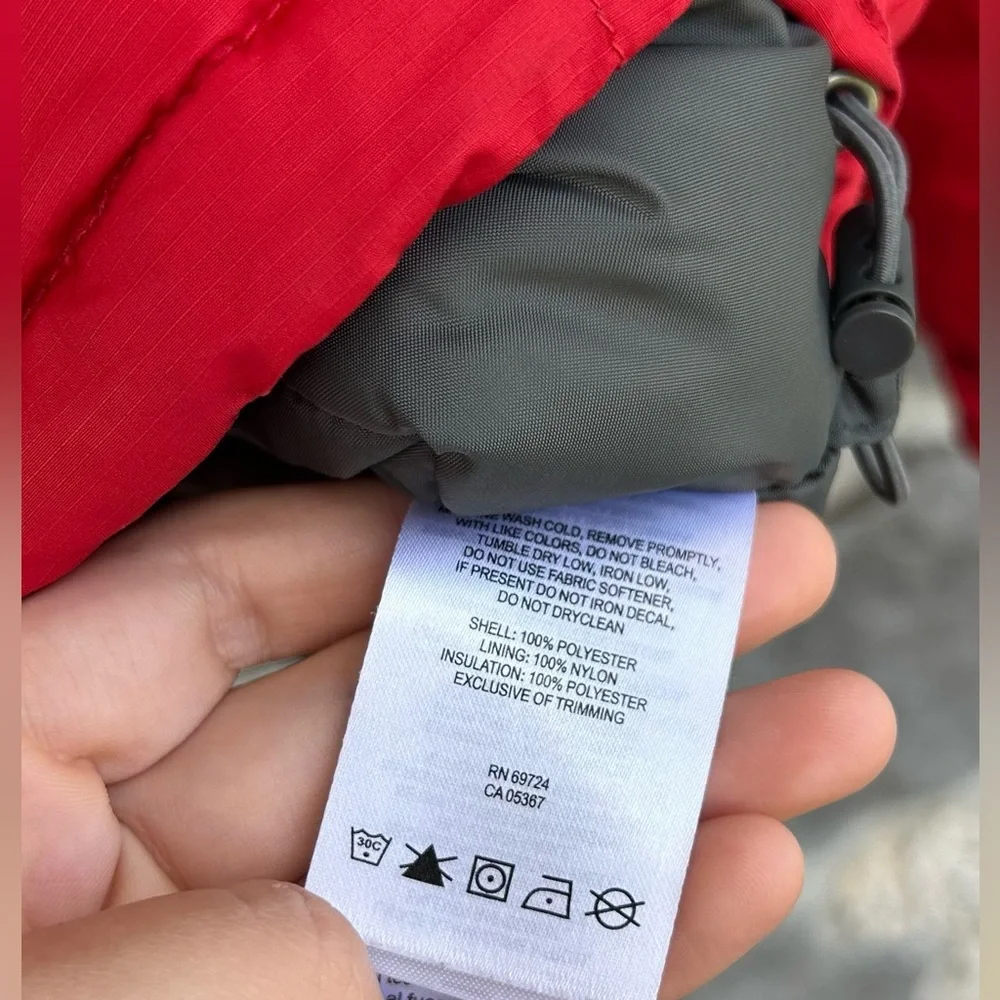 Columbia Mens Ski Jacket Sz L Red Omni Shield Insulated Outdoor Water Resistant